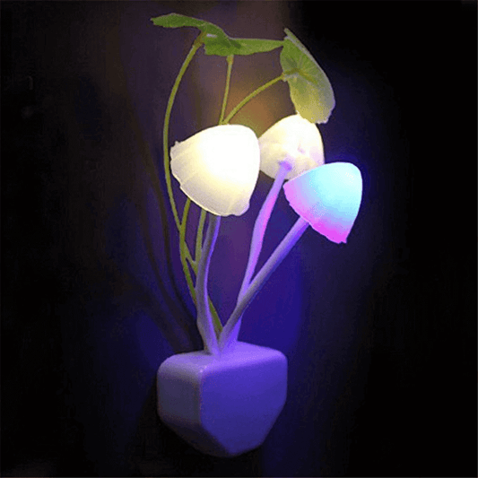 LED Night Light Mushroom Lamp with automatic sensor control