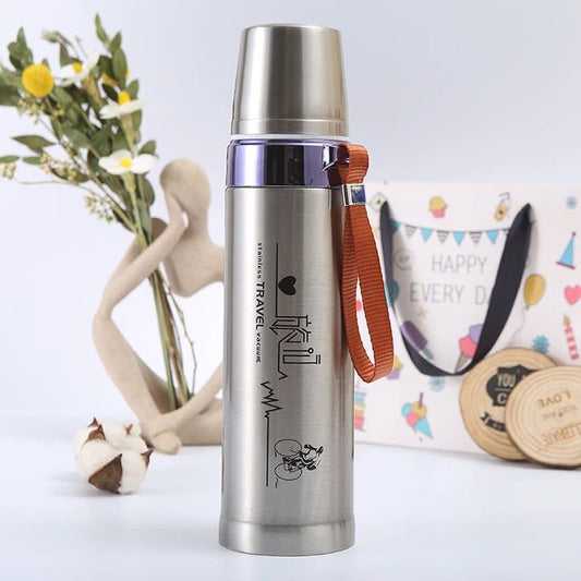 750ML Stainless Steel 303sus Vacuum Flask Travel Water Bottle