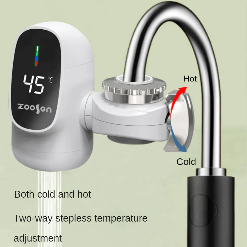 220V Easy Installation Electric Faucet Instant Heating Kitchen Basin Hot and Cold Dual-Use Anti-Dry Burnin