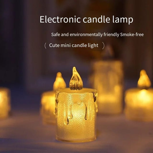 Led Tea Light Flameless Candles For Home Decoration Candle Worm White