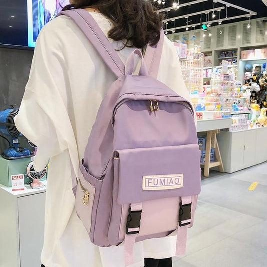 Women's Backpacks Shoulder Bags Women Fashion Solid Color School Bags