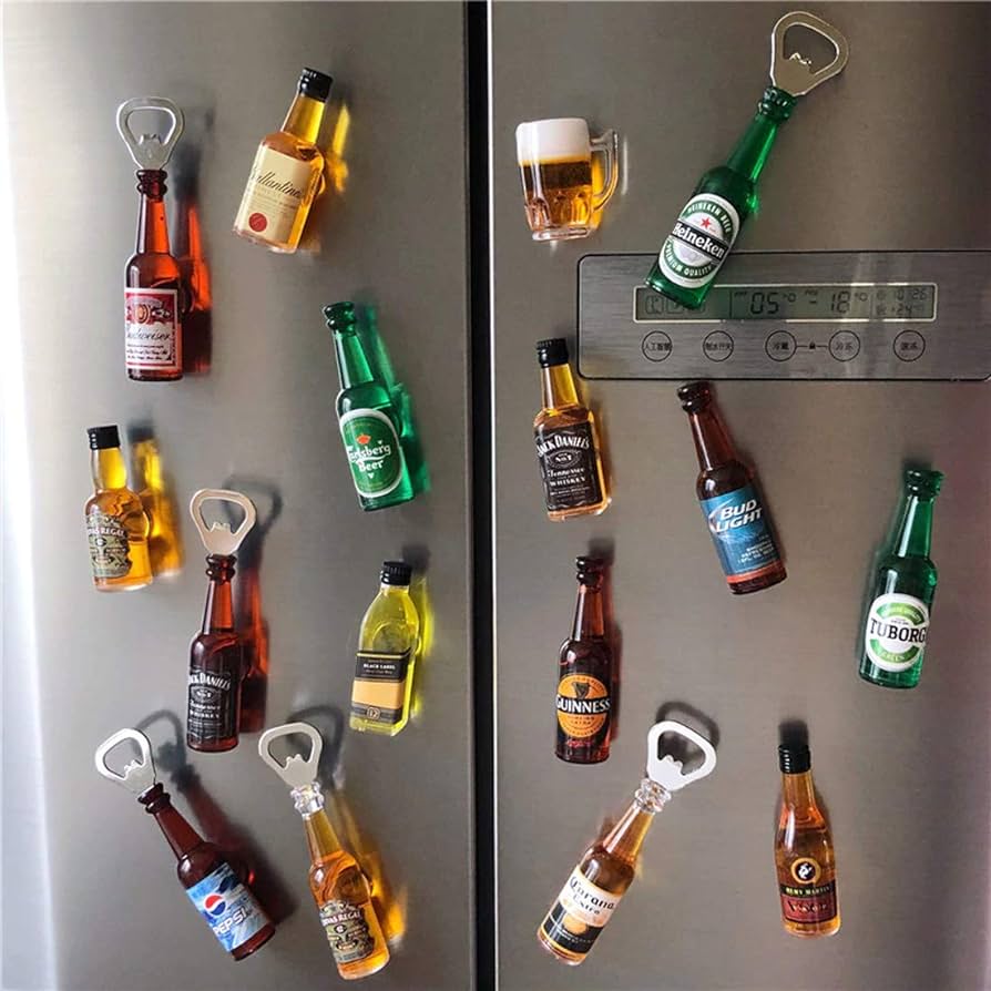 Bottle Opener with Fridge Magnet,