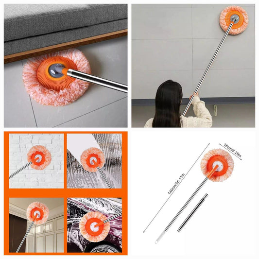 360°Rotatable Adjustable Cleaning Mop, Wall Cleaning Mop with Long Handle