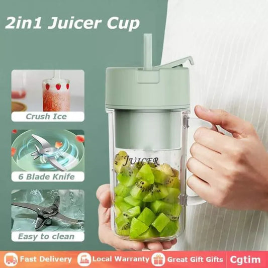 2 in 1 Rechargeable Straw Juicer