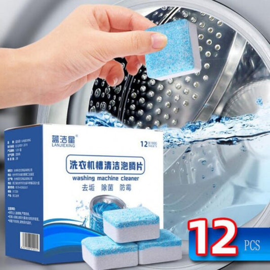 12 Pieces Washing Machine Cleaning Tablet