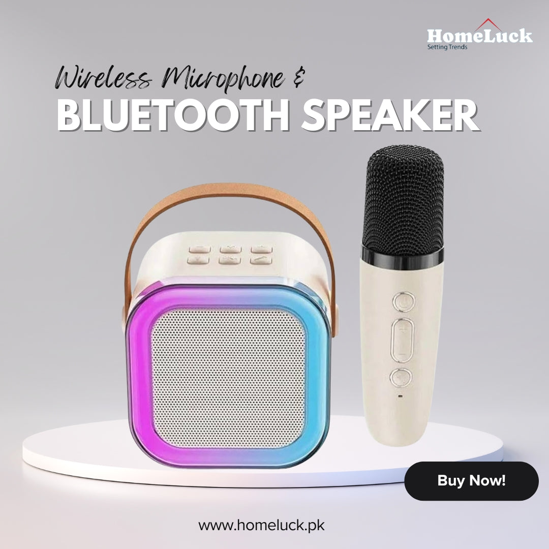 Wireless Microphone with Bluetooth Speaker