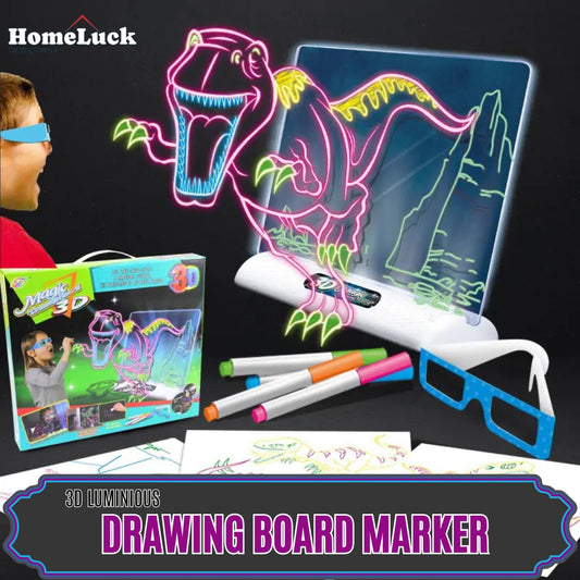 3D Luminous Small Cell Operate Drawing Board with Marker