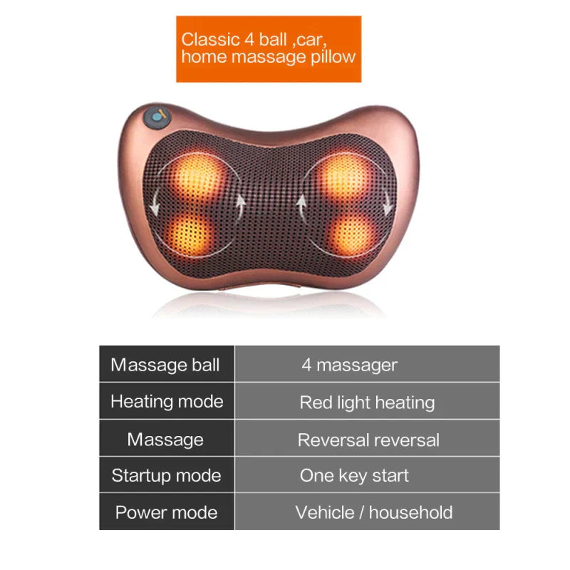 Electric Neck & Back Massage Pillow