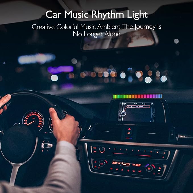 RGB Voice-Activated Pickup Rhythm Lights