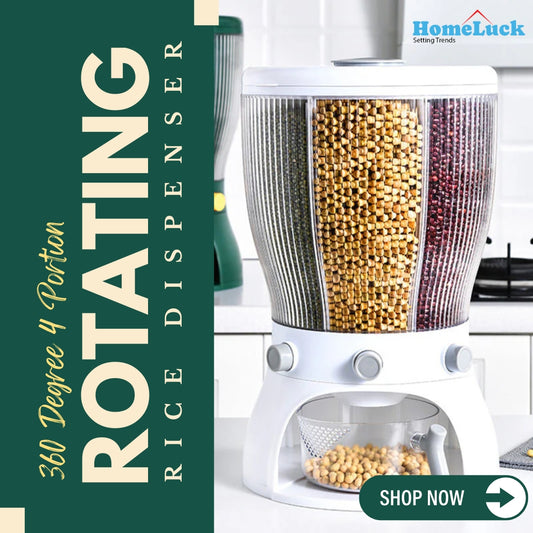 4 Part Rotating Cereal Dispenser  (10KG Capacity)