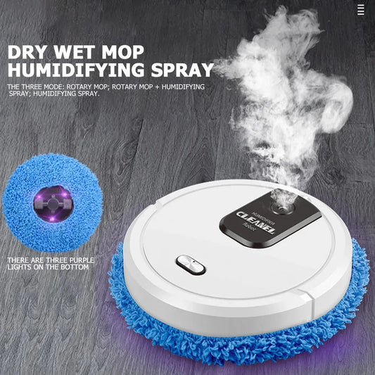 Robot Vacuum Sweeping Mopping Robot Dry and Wet Humidifying Suction Robot-A