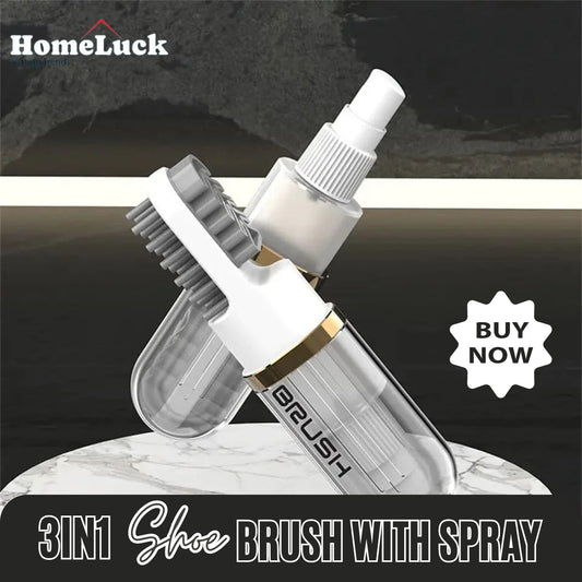 3in1 New Shoe Cleaning Brush with Spray