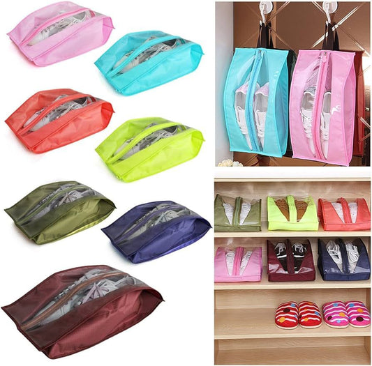 Pack of 2 Travel Shoes Organizer Storage Bag