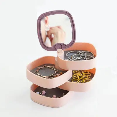 4 Layer Cosmetics Rotating Jewelry Organizer