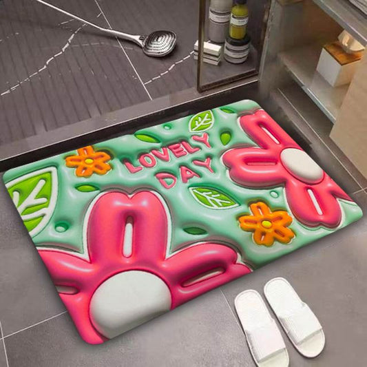 3D Visual Effect Quick Water Drying Floor Mats