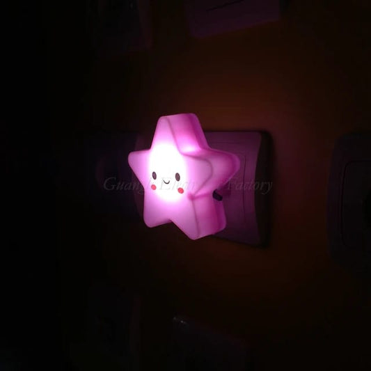 Star Shape LED Plug-In Night Light For Kids Dusk To Dawn Sensor Star Night Lights