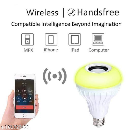 LED RGB Bluetooth Light Speaker Music Bulb with (Wireless Remote)