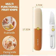 2 in 1 Peeler & Knife, Portable Dual Head Peeler,