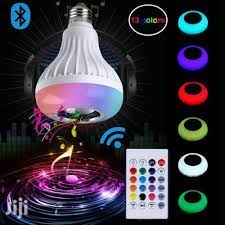 LED RGB Bluetooth Light Speaker Music Bulb with (Wireless Remote)